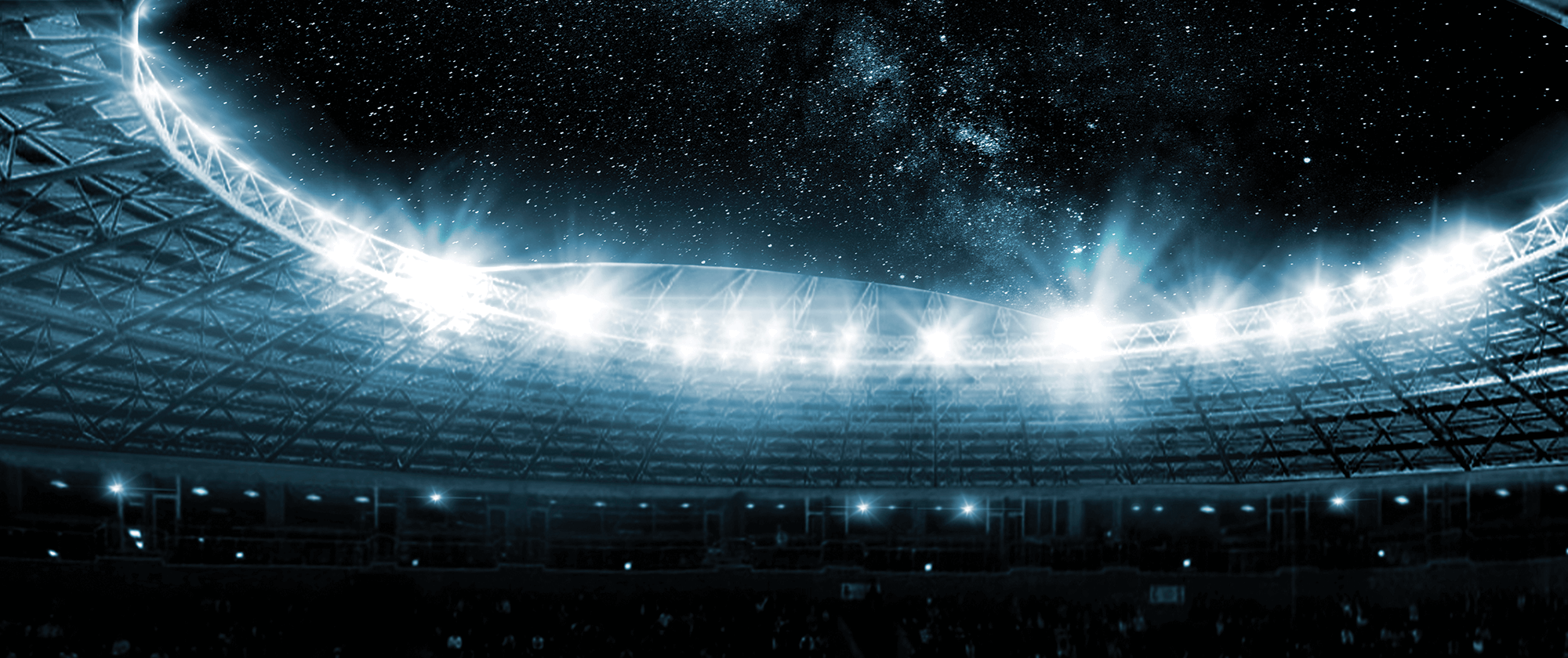 NRL footy stadium at night