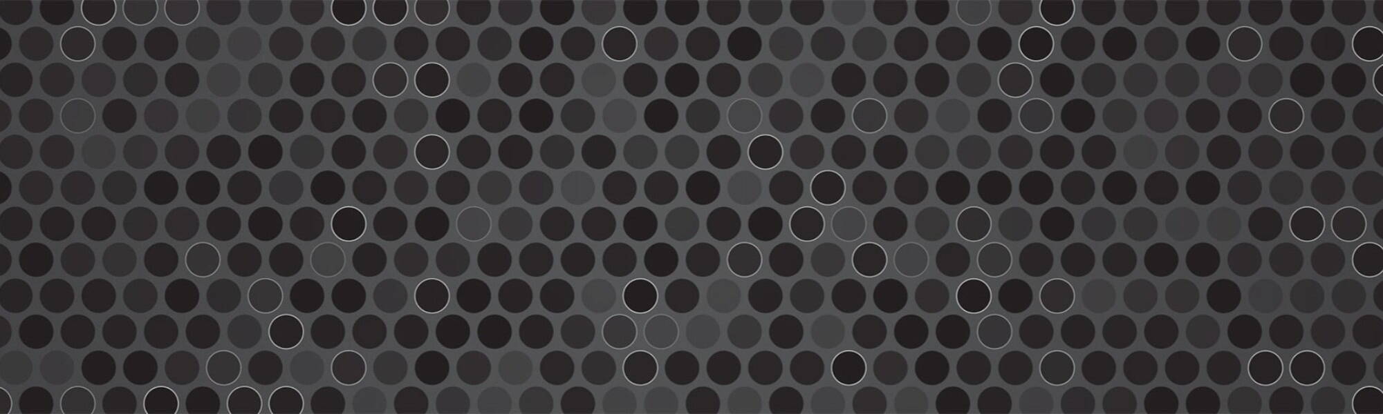 Abstract dark gray background with seamless geometric oval pattern.